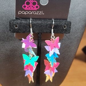 Paparazzi Multicolor Butterfly Earrings